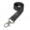 charcoal grey smoothsatin lanyard 70x70