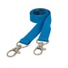 cyan double clip lanyard