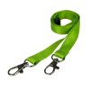 lime green double clip lanyard