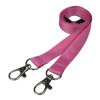 pink double clip lanyard