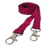 plum double clip lanyard