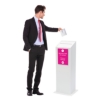 white foamex ballot box