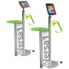 black green ipad display stand with podium and brochure holder