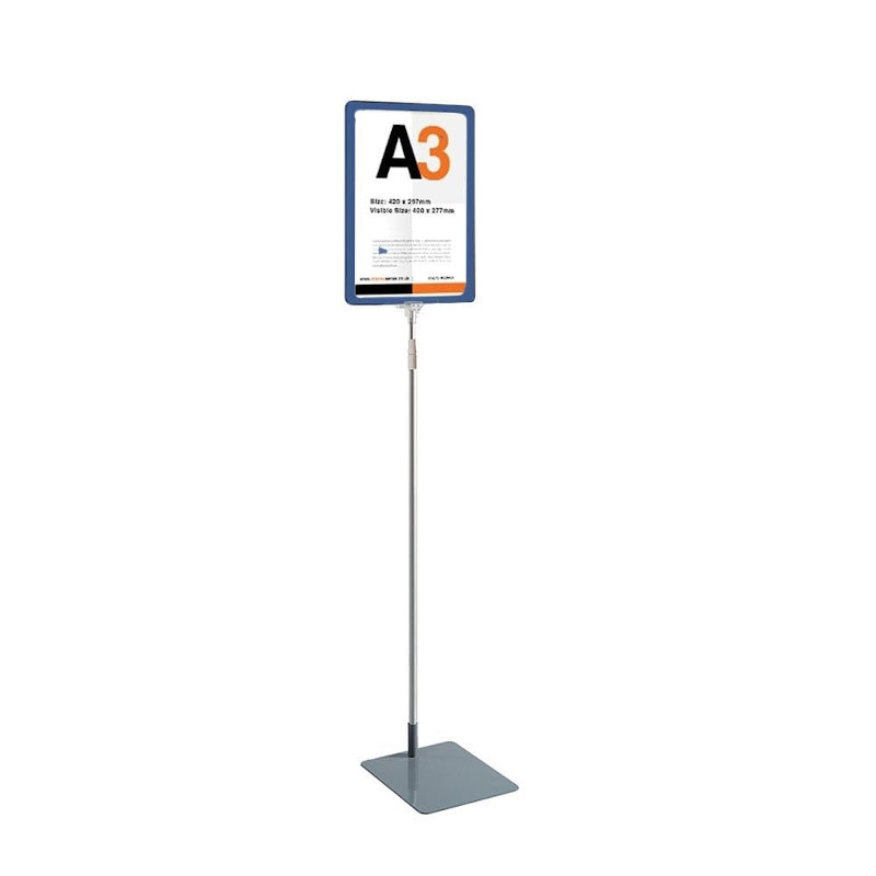 A3 Poster Display Stand Adjustable Height, 4 colours