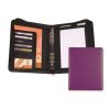 0008066 zipped six ring organiser in belluno a vegan coloured leatherette with a subtle grain