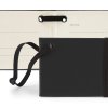 0006843 notebook style luggage tag in belluno a vegan coloured leatherette with a subtle grain