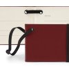 0006844 notebook style luggage tag in belluno a vegan coloured leatherette with a subtle grain