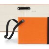 0006854 notebook style luggage tag in belluno a vegan coloured leatherette with a subtle grain