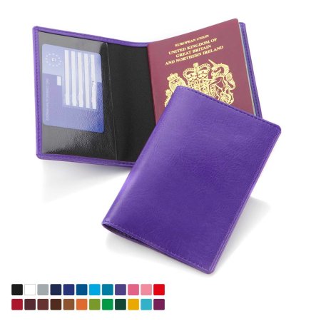 0008940 passport wallet in belluno a vegan coloured leatherette with a subtle grain